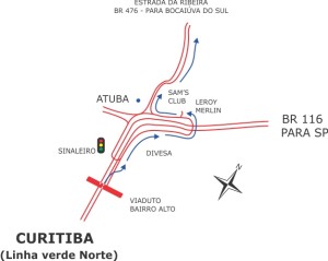 Mapa POUSADA detalhe atuba (BR - 476)